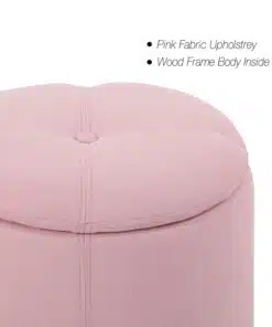 הדום עגול בצבע ורוד