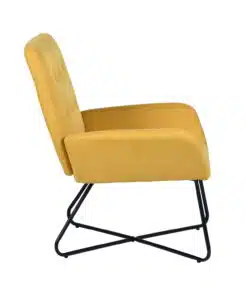 כורסת הנקה בד חרדל