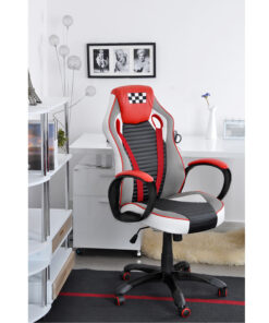 כיסא גיימר שחור אדום