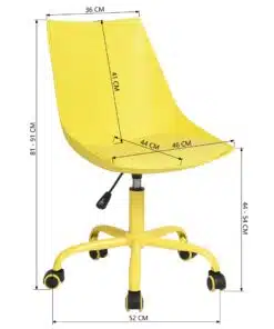 כיסא מחשב צהוב