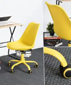 כיסא צהוב למחשב
