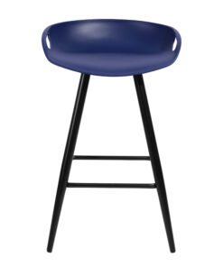 כסא בר כחול מודאני משענת נמוכה