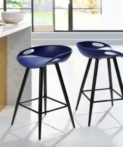 כסא בר פלסטיק כחול