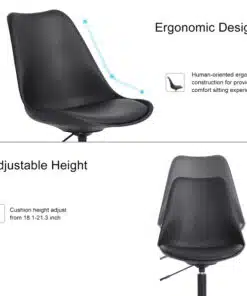 כסא מחשב מעוצב שחור