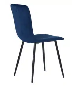 כסאות קטיפה כחולים לפינת אוכל בזול