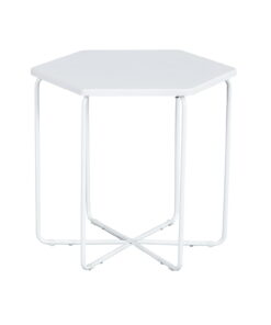 שולחן צד לבן לסלון