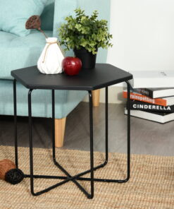 שולחן קטן לסלון בצבע שחור - Copy