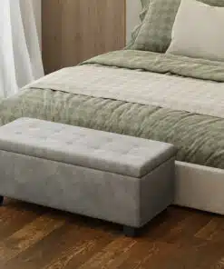 הדום קטיפה יוקרתי עם חלל אחסון גדול