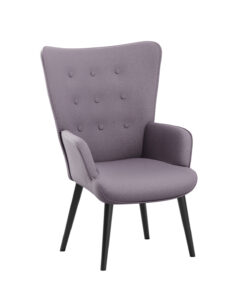 כורסא מעוצבת לסלון בבד אפור