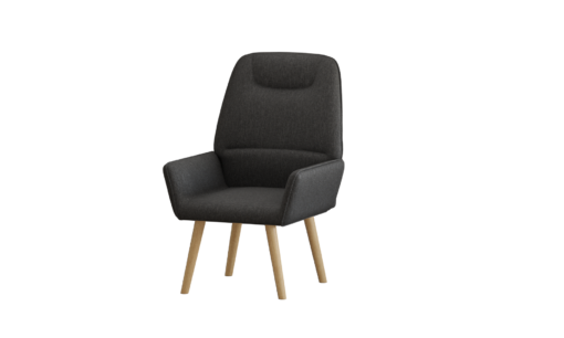 כורסא מפנקת ומעוצבת בצבע שחור