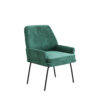 כורסא מרופדת בד ירוק