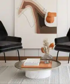 כורסא שחורה לסלון מבד קטיפה