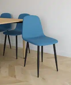 כסאות לפינת אוכל בד תכלת במבצע