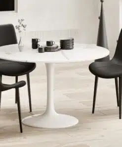 כסאות לפינת אוכל דמוי עור שחור מכירת חיסול