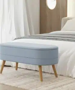 ספסל הדום עם אחסון תכלת