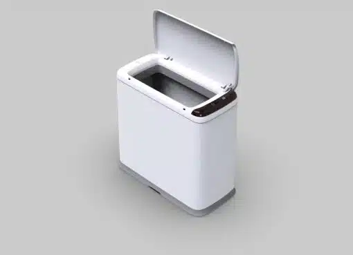 פח אוטומטי לבן