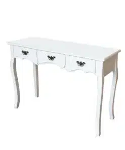 קונסולה לבנה בעיצוב קלאסי