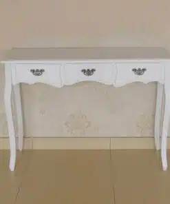 קונסולה עם מגירות בצבע לבן