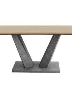 שולחן פינת אוכל אבן משולב עץ