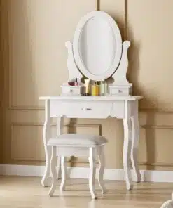 שידת איפור עם מראה בעיצוב קלאסי מבצע