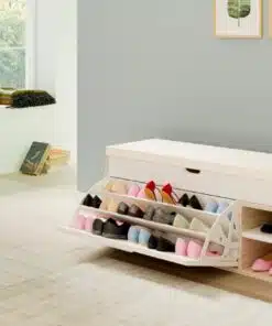 ארון נעליים עם ספסל
