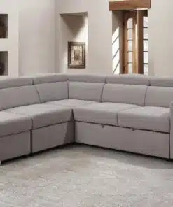 סט ספות נפתח למיטה זוגית עם ארגז מצעים