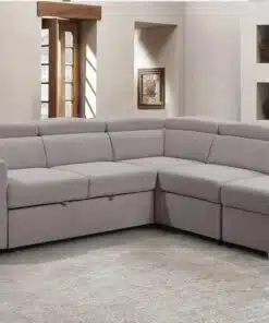 סלון פינתי מתכוונן נפתח למיטה זוגית