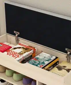 ספסל לאחסון נעליים