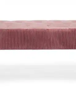 ספסל מרופד ורוד עתיק לחדר השינה