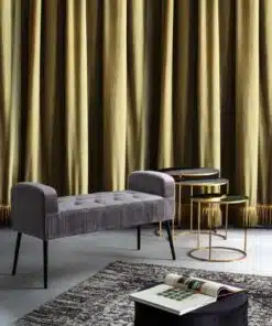 ספסל קטיפה מרופד לחדר השינה או לסלון