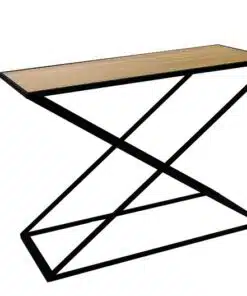 קונסולה עץ ומתכת