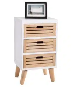 שידת לילה מעוצבת 3 מגירות