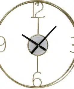 שעון קיר מוזהב