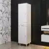 ארון שירות לאמבטיה בצבע לבן