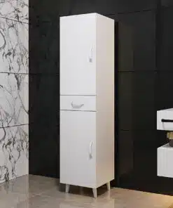 ארון שירות לאמבטיה בצבע לבן