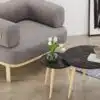 זוג שולחנות עגולים