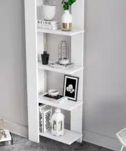 יחידת מדפים לבנה