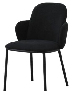כסא מעוצב לפינת אוכל בצבע שחור