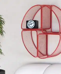 מדף לתלייה רטרו צבע אדום