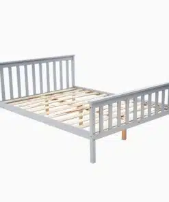 מיטה לבנה מעץ רוחב 120