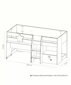 מיטת ילדים לחדר קטן