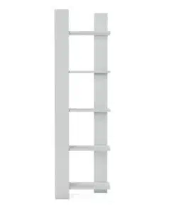 ספריה צרה בצבע לבן