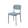 כסא מפלסטיק בצבע טורקיז