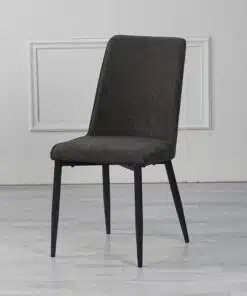 כסא פינת אוכל מעוצב אפור גחל