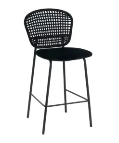כסאות בר בעיצוב נורדי בצבע שחור