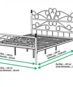 מיטה זוגית מברזל במבצע