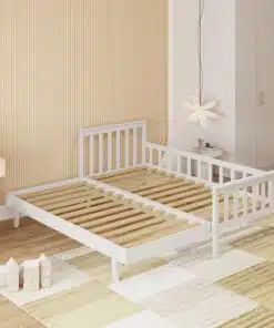 מיטת יחיד עם מיטת חבר לילדים