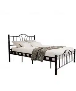 מיטת מתכת בצבע שחור רוחב 120 במבצע