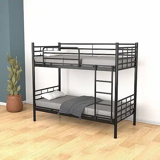 מיטת קומתיים מתכת במבצע - מיטת קומתיים ממתכת בצבע שחור - מיטות מיטת קומתיים מתכת במבצע