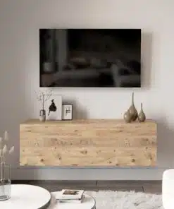 מזנון טלוויזיה תלוי מעץ רוחב מטר